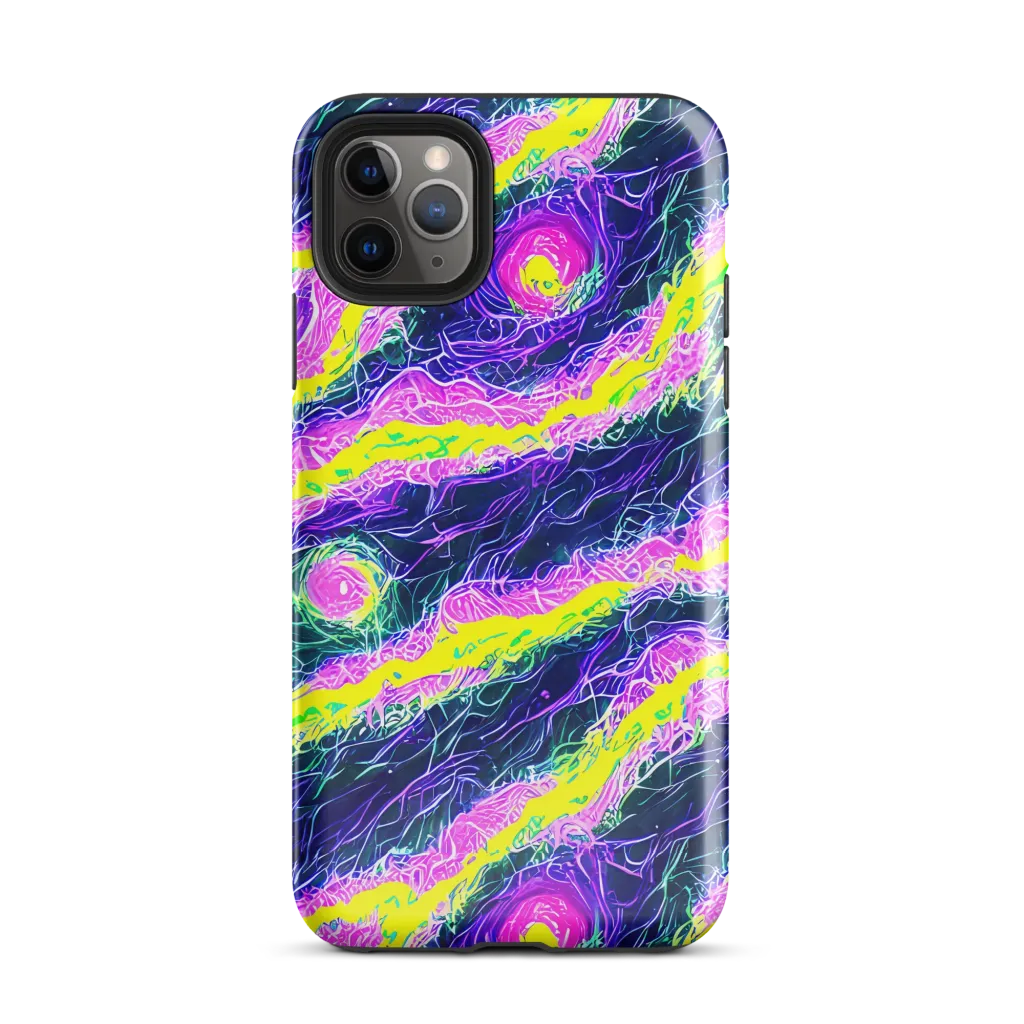 Cyber Blossom on Tough Case for iPhone® — Front