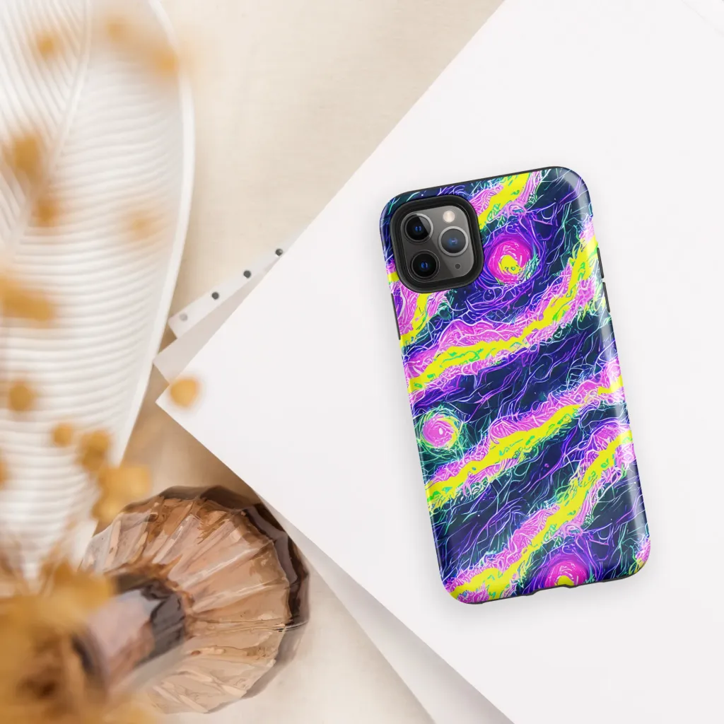 Cyber Blossom on Tough Case for iPhone® — Front
