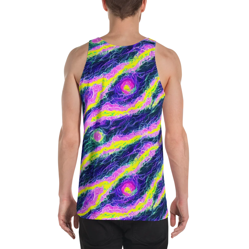 Cyber Blossom on Men's Tank Top — Back