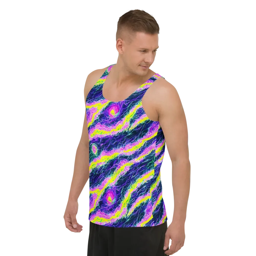 Cyber Blossom on Men's Tank Top — Left Front