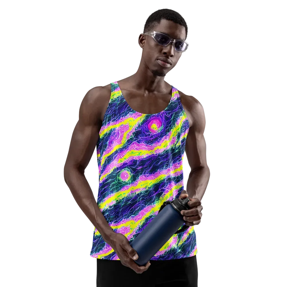 Cyber Blossom on Men's Tank Top — Front