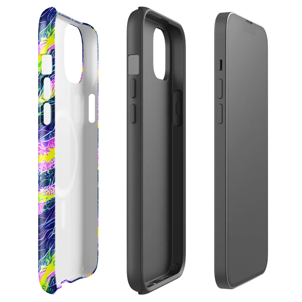 Cyber Blossom on MagSafe Tough Case for iPhone® — Front