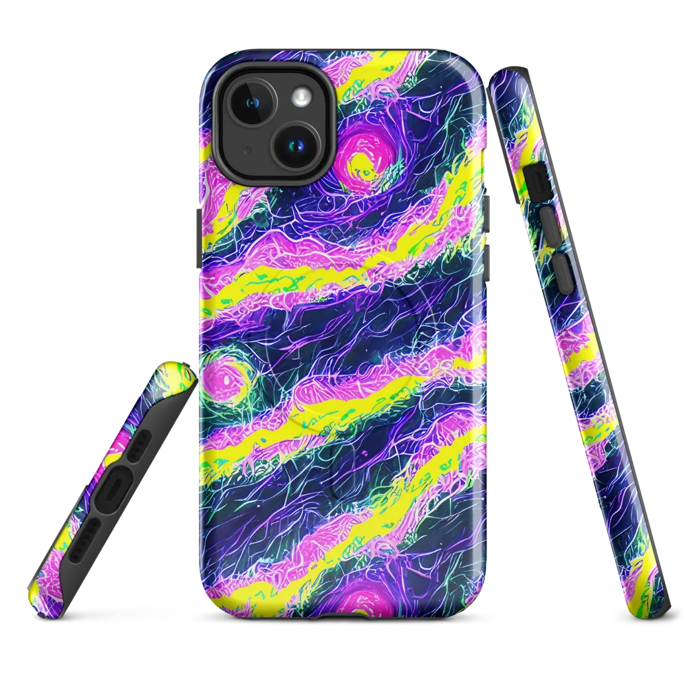 Cyber Blossom on MagSafe Tough Case for iPhone® — Front