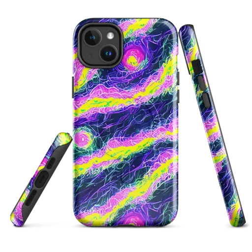 Cyber Blossom on a MagSafe Tough Case for iPhone®