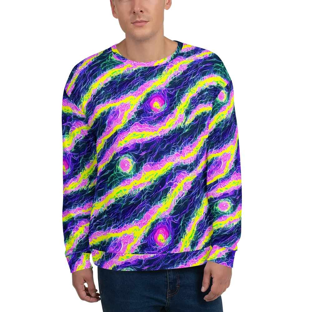 Cyber Blossom on Sweatshirt — Front