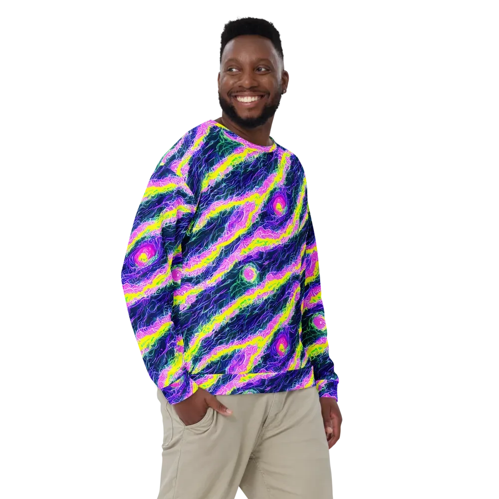 Cyber Blossom on Sweatshirt — Front