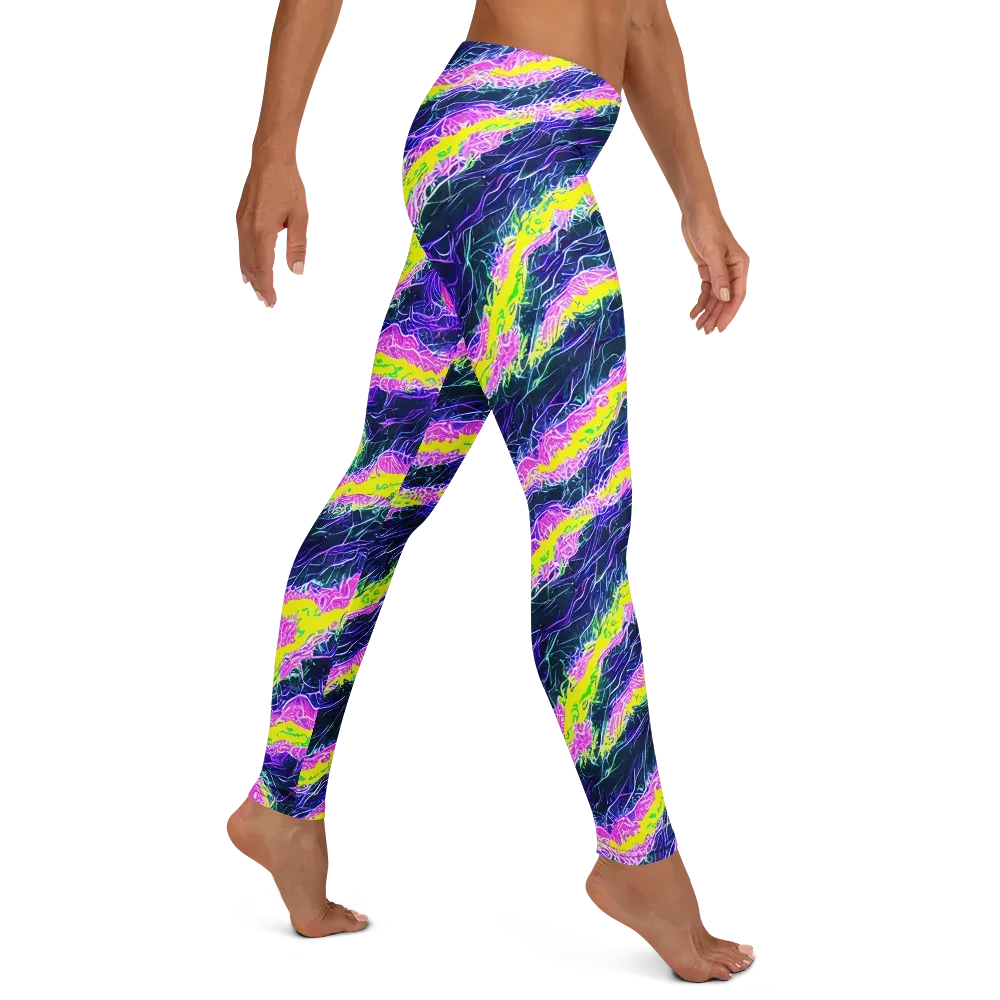 Cyber Blossom on Leggings — Right