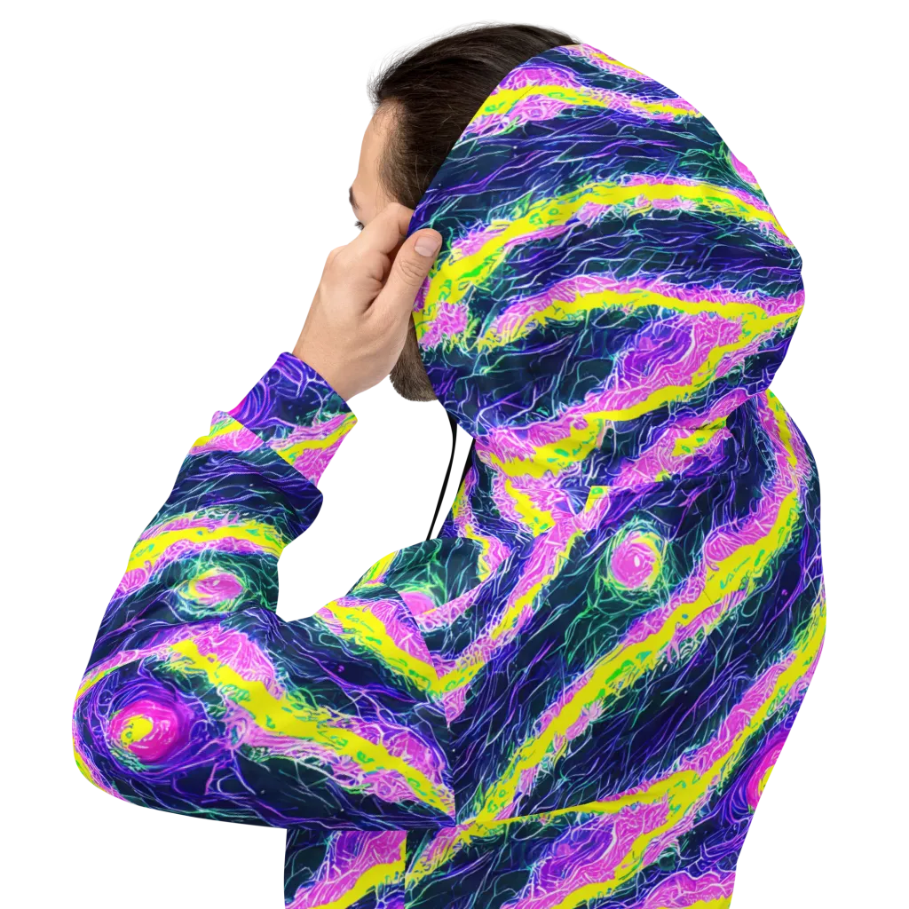 Cyber Blossom on Hoodie — Back