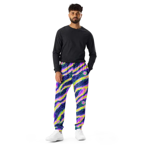 Cyber Blossom on a Men's Joggers