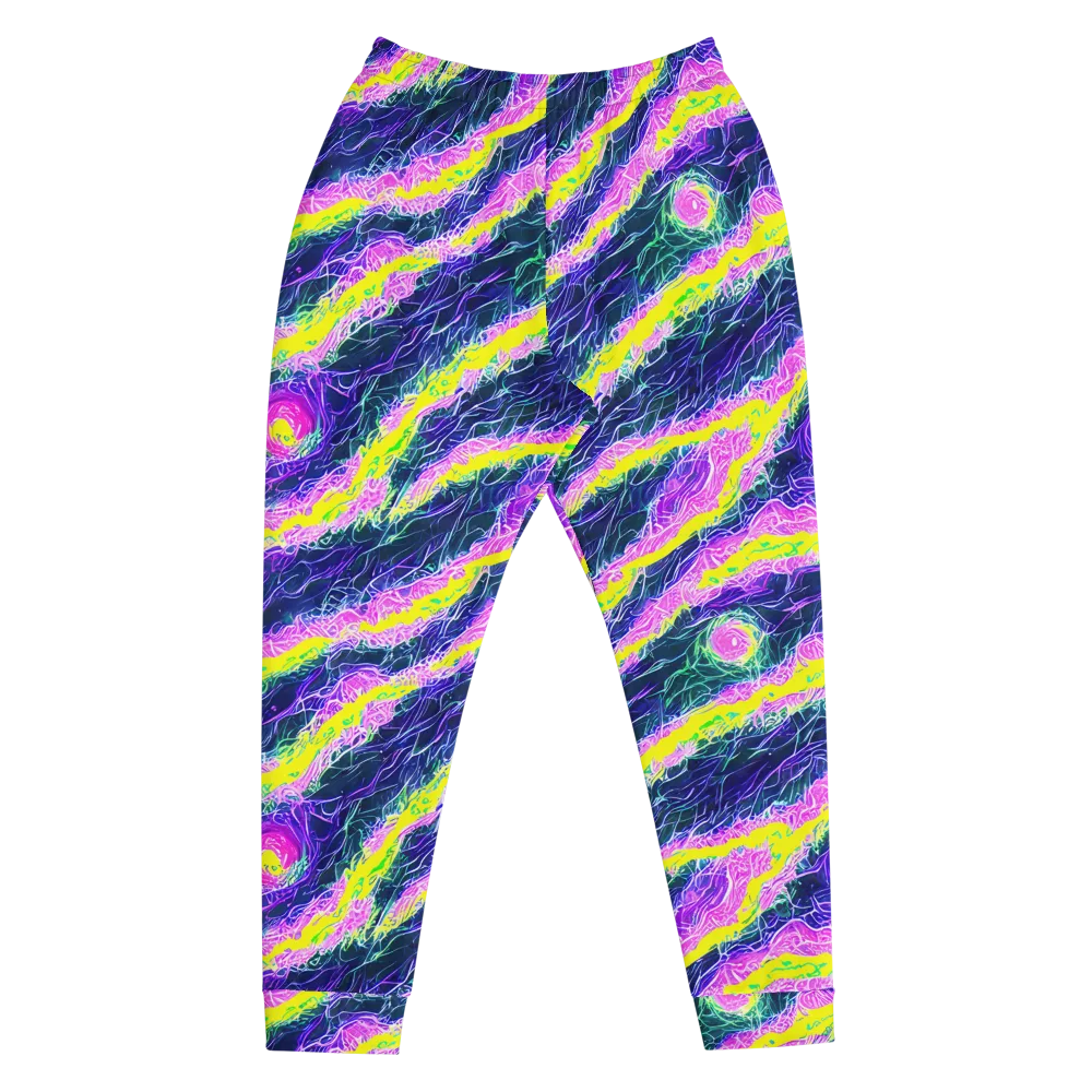 Cyber Blossom on Men's Joggers — Front