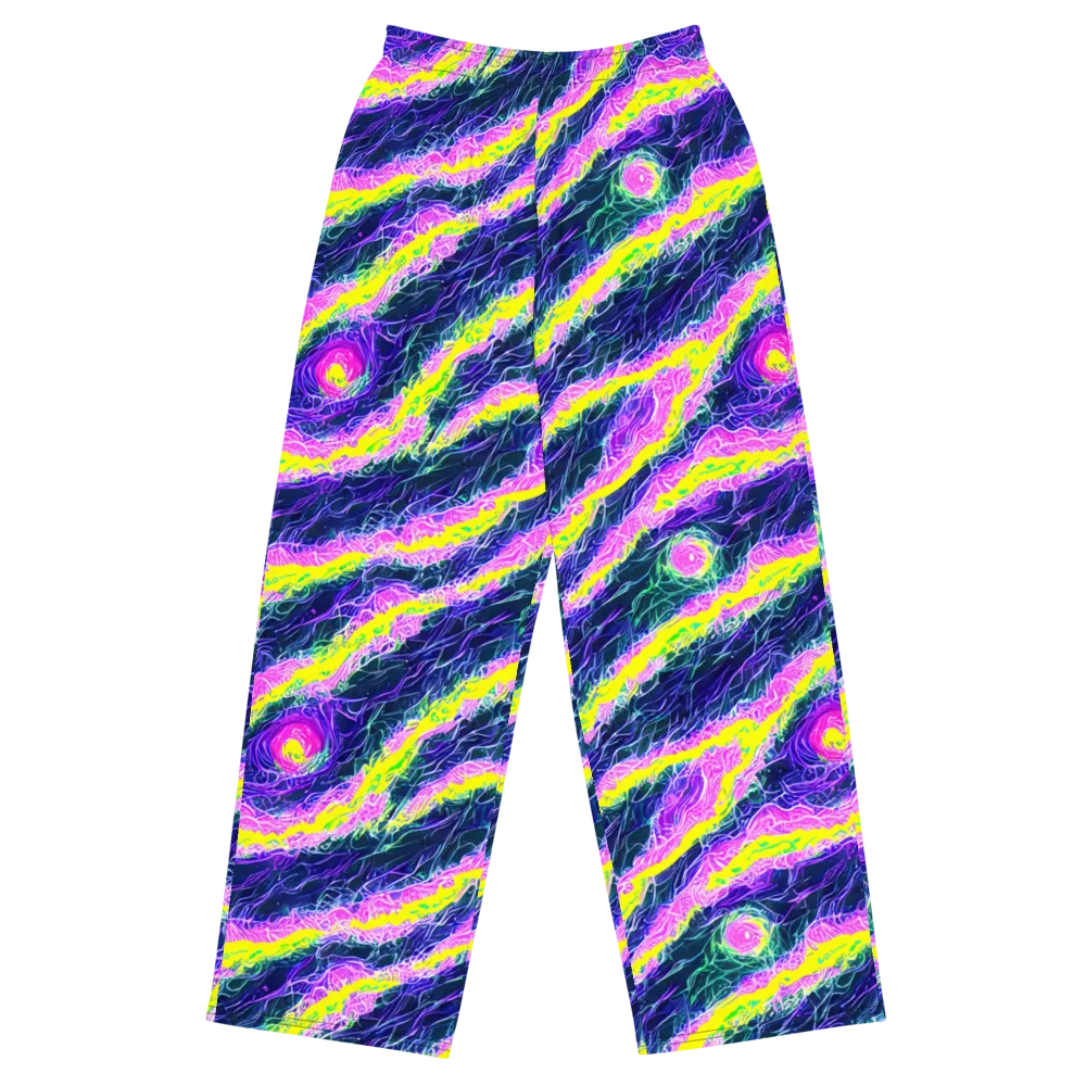 Cyber Blossom on Wide-Leg Pants — Front