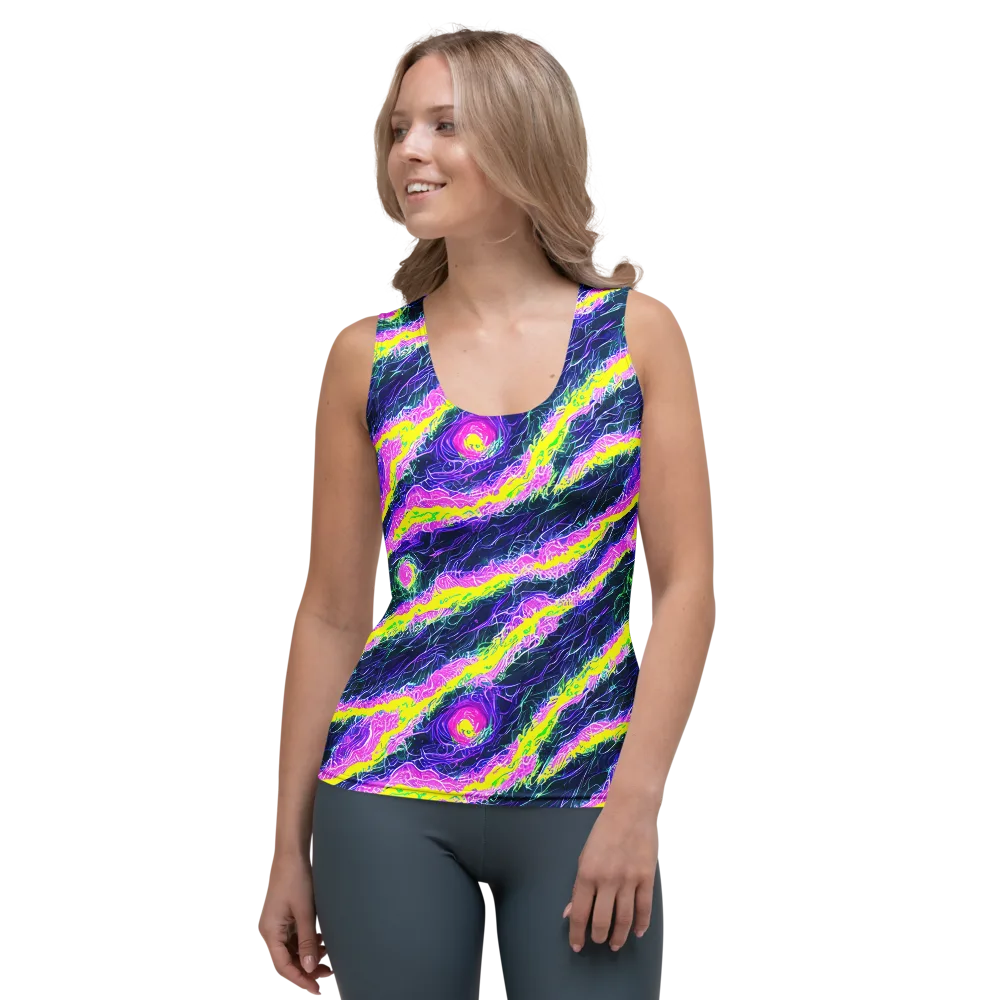 Cyber Blossom on Women's Tank Top — Front