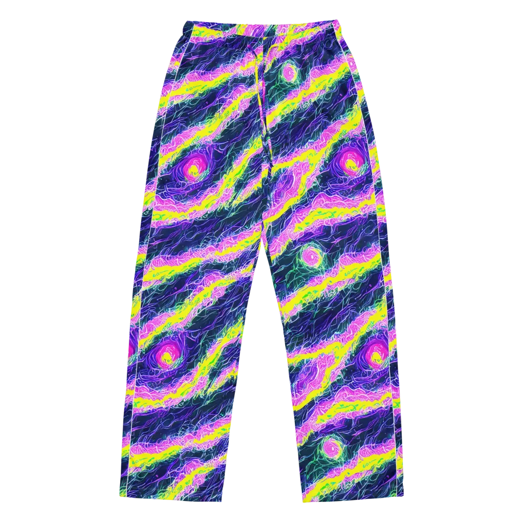 Cyber Blossom on Women's Pajama Pants — Front