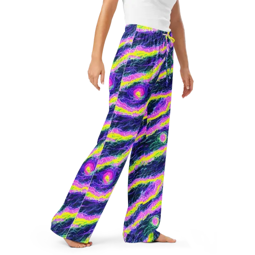 Cyber Blossom on a Women's Pajama Pants