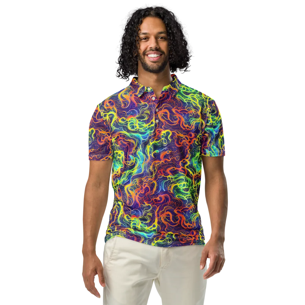 Afterdark Surge on Men's Slim Fit Polo Shirt — Front