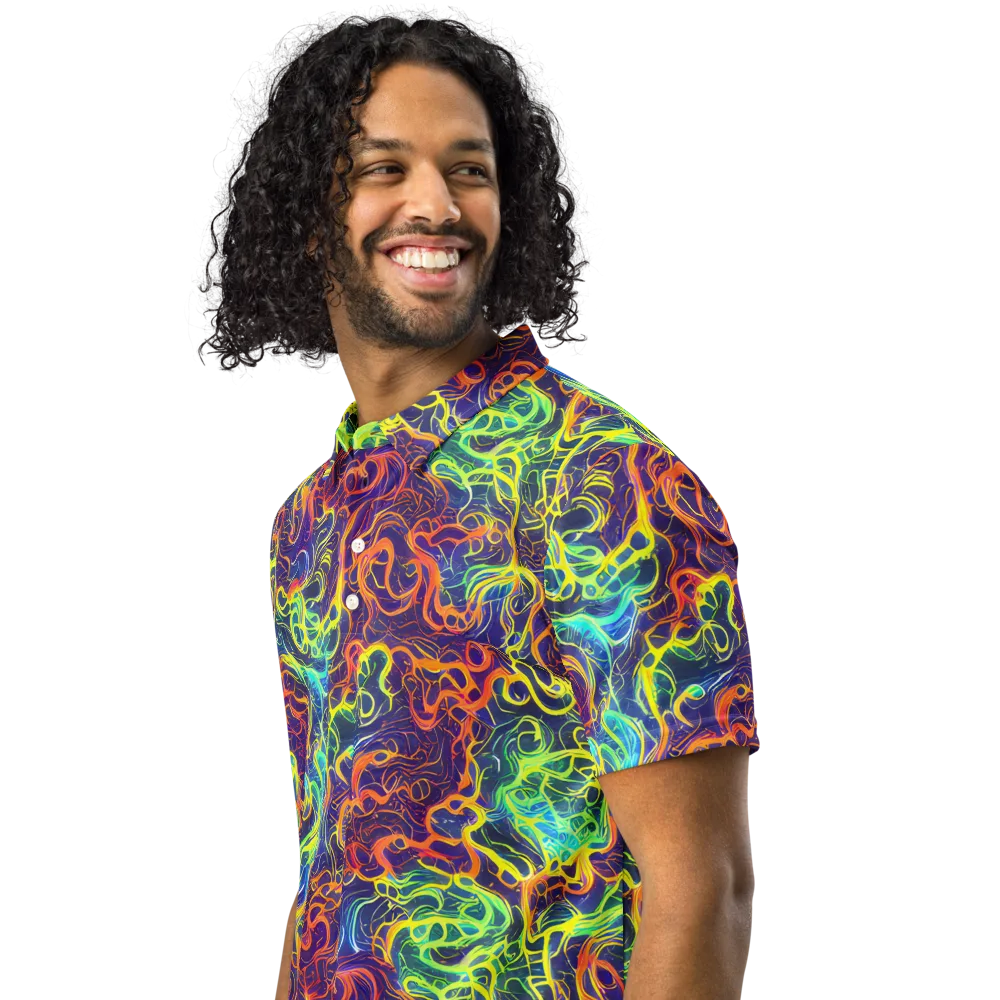 Afterdark Surge on Men's Slim Fit Polo Shirt — Left Front