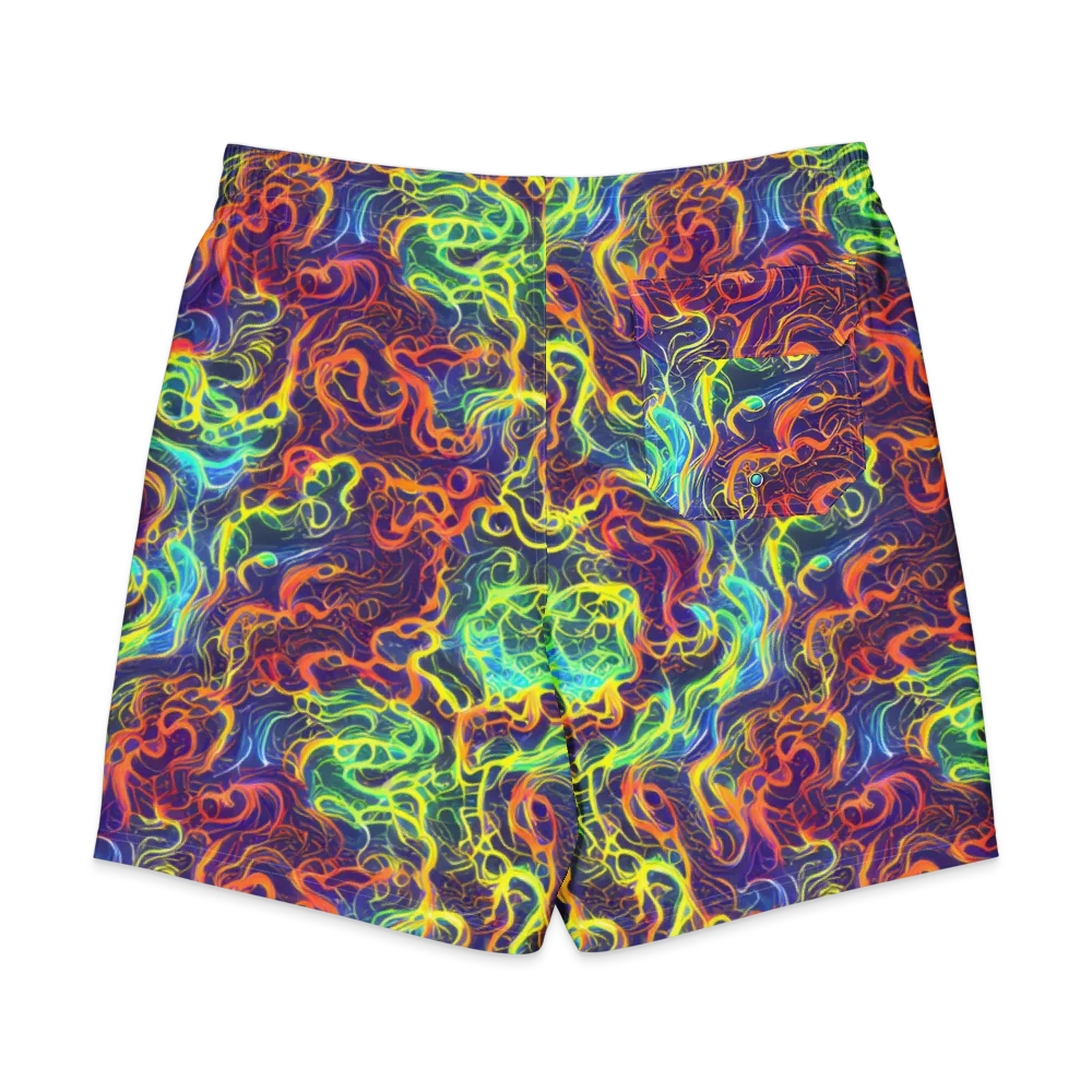 Afterdark Surge on Men's Board Shorts — Back