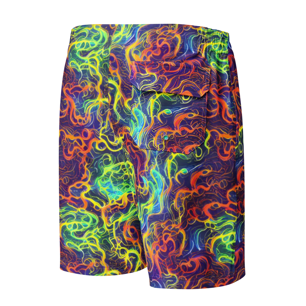 Afterdark Surge on Men's Board Shorts — Back