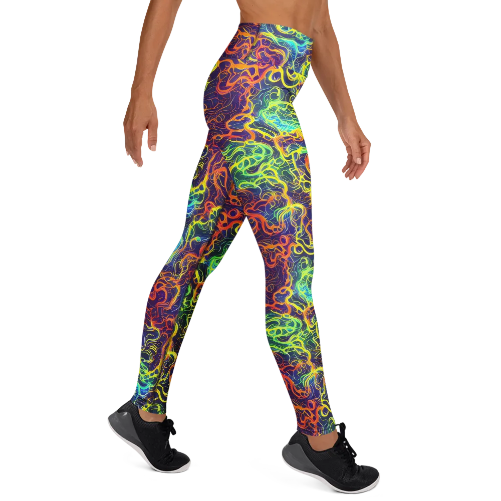 Afterdark Surge on Yoga Leggings — Right