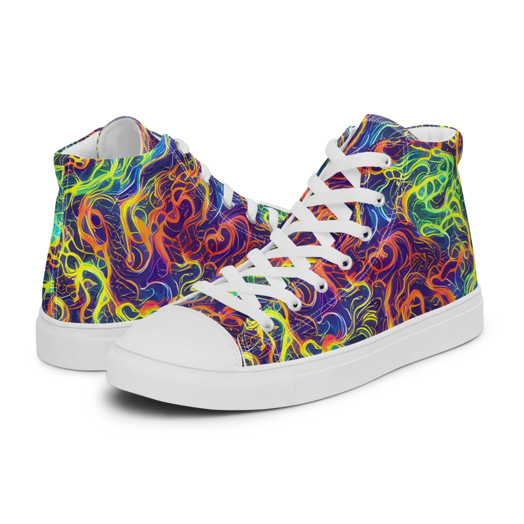 Afterdark Surge on Men's High Top Canvas Shoes — Left