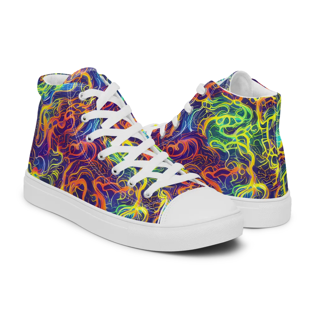 Afterdark Surge on Men's High Top Canvas Shoes — Right