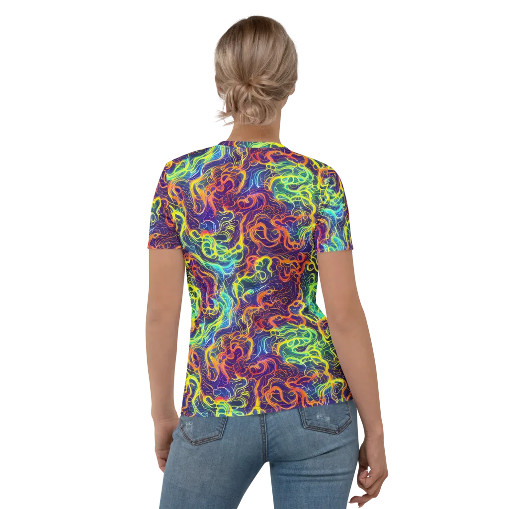 Afterdark Surge on Women's Crew Neck T-Shirt — Back