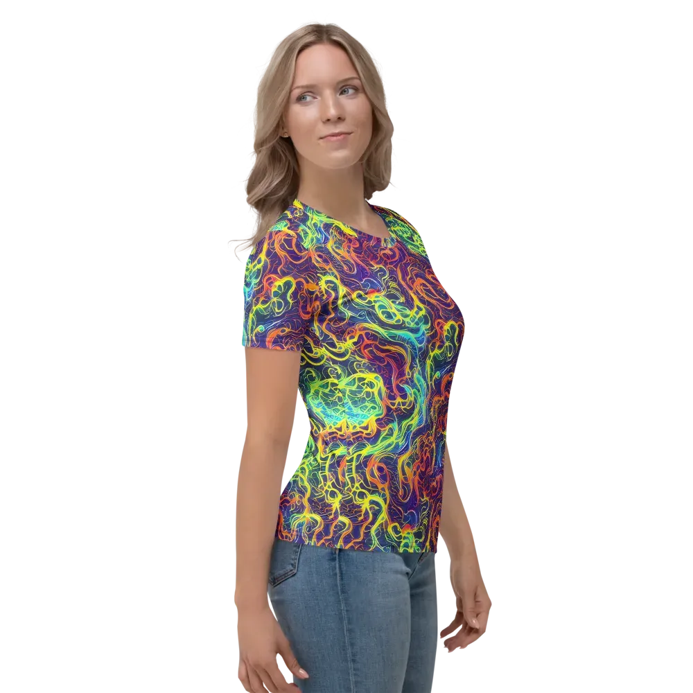 Afterdark Surge on Women's Crew Neck T-Shirt — Right
