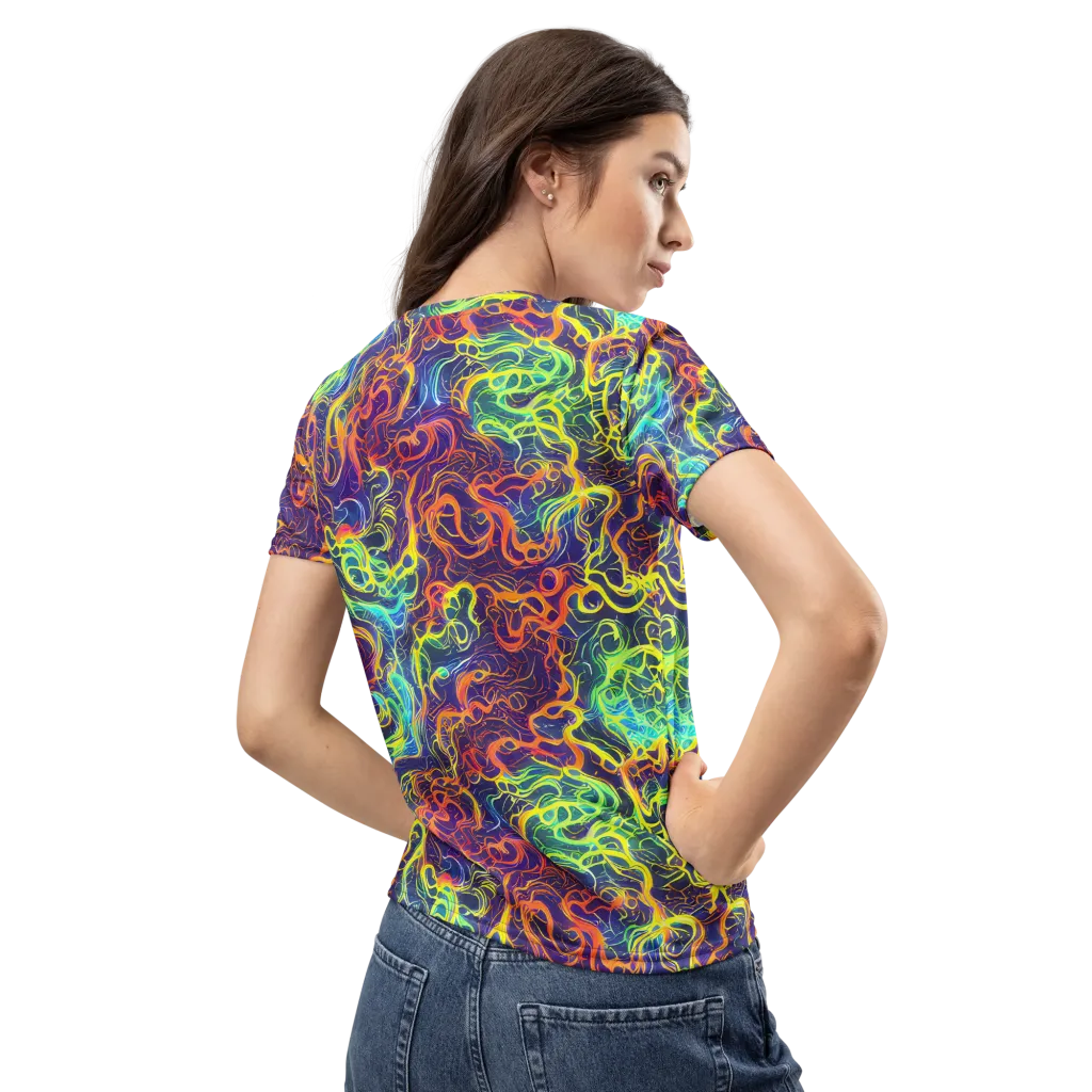 Afterdark Surge on Women's Crew Neck T-Shirt — Back