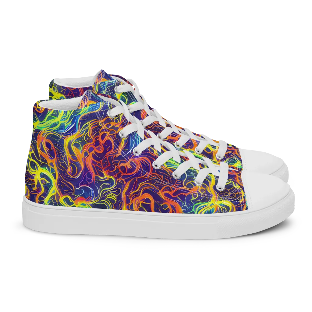 Afterdark Surge on Women's High Top Canvas Shoes — Right