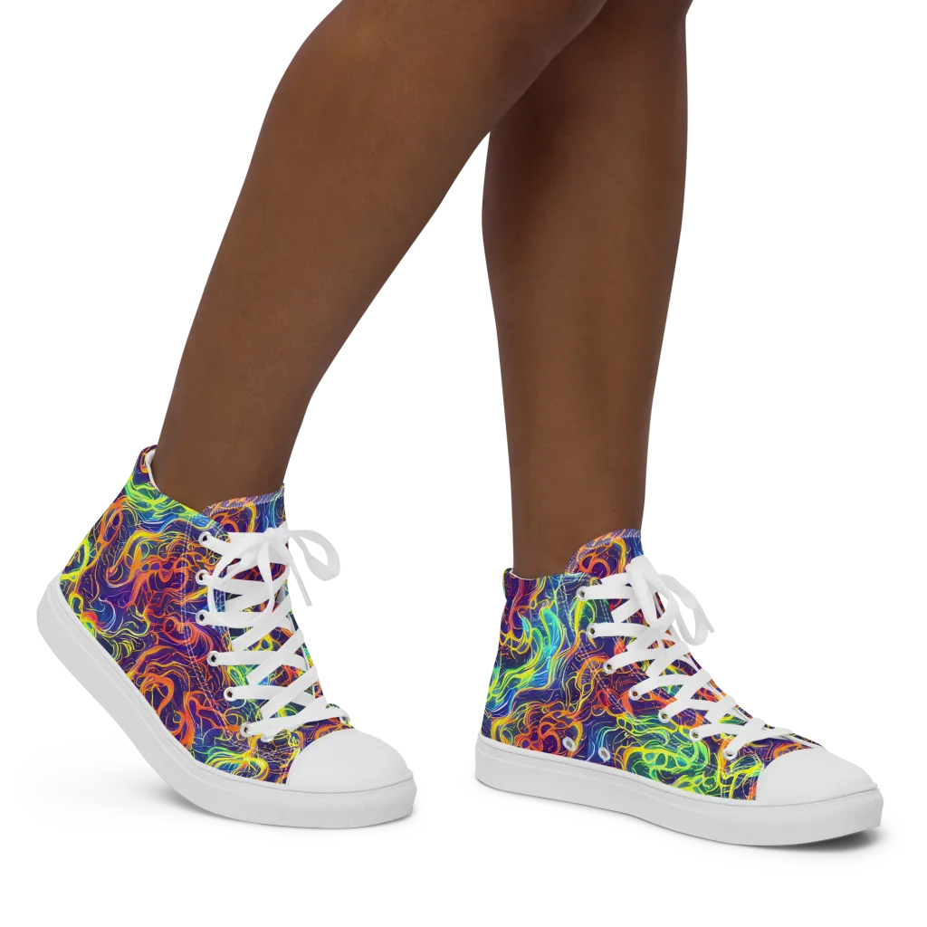 Afterdark Surge on Women's High Top Canvas Shoes — Right