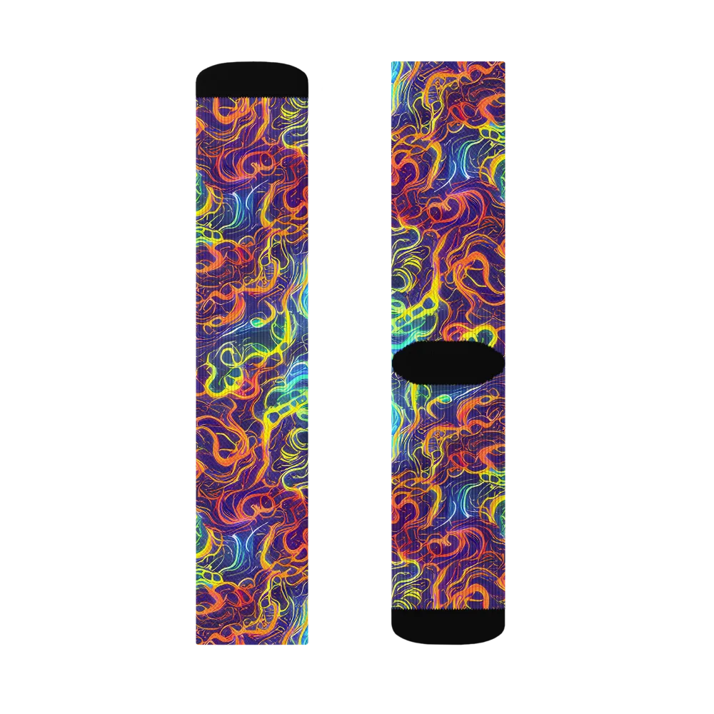 Afterdark Surge on Socks — Right Sock