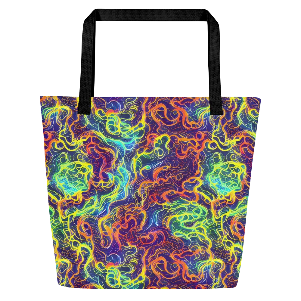 Afterdark Surge on Large Tote Bag W/ Pocket — Front