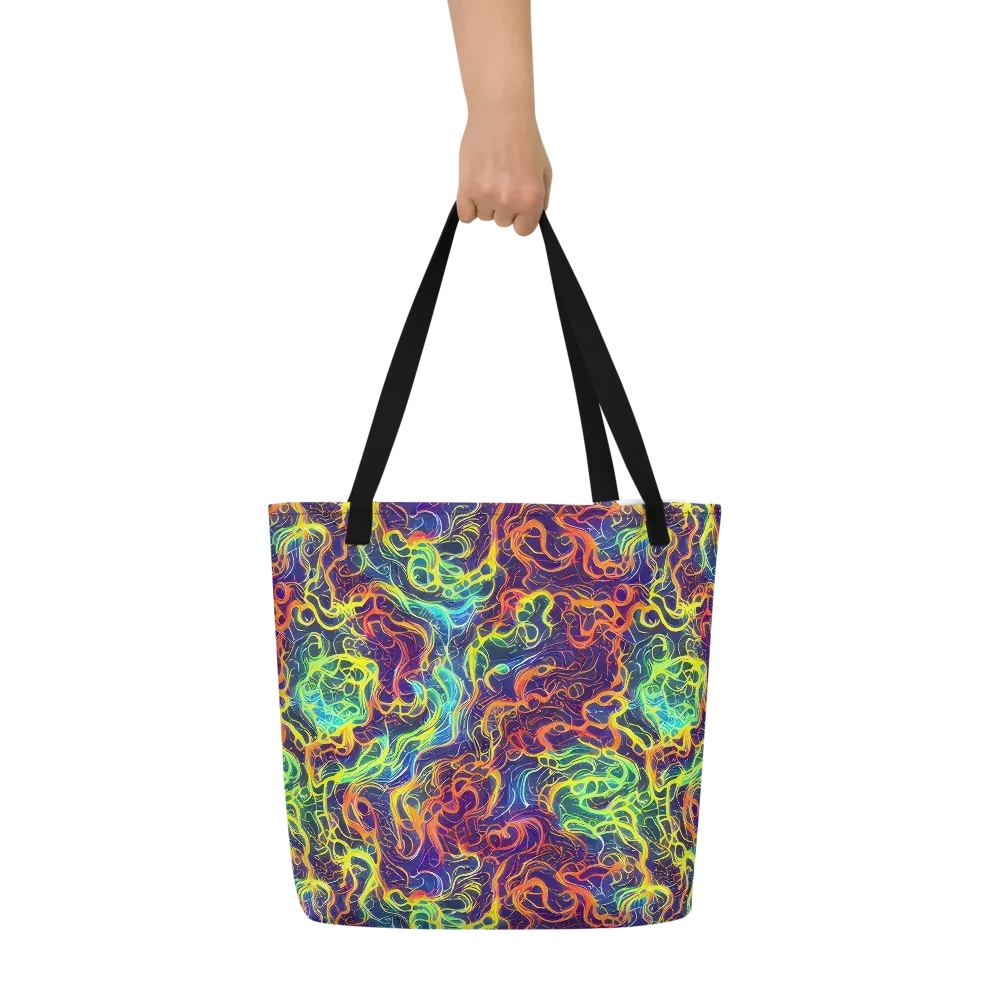 Afterdark Surge on Large Tote Bag W/ Pocket — Front