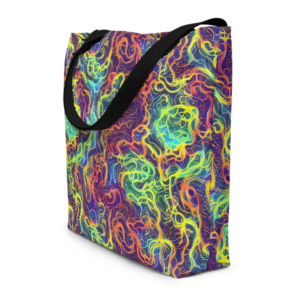 Afterdark Surge on Large Tote Bag W/ Pocket — Front