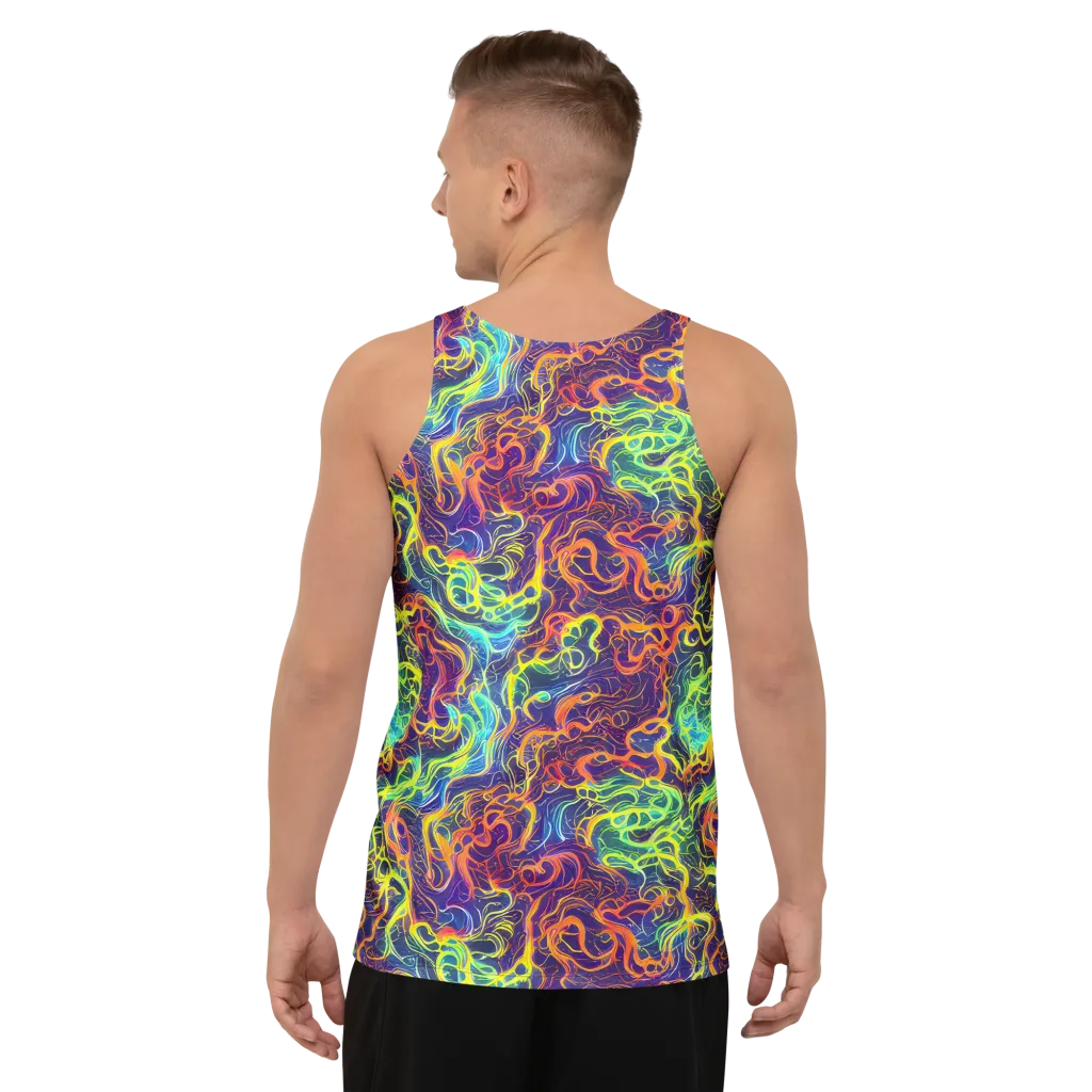 Afterdark Surge on Men's Tank Top — Back
