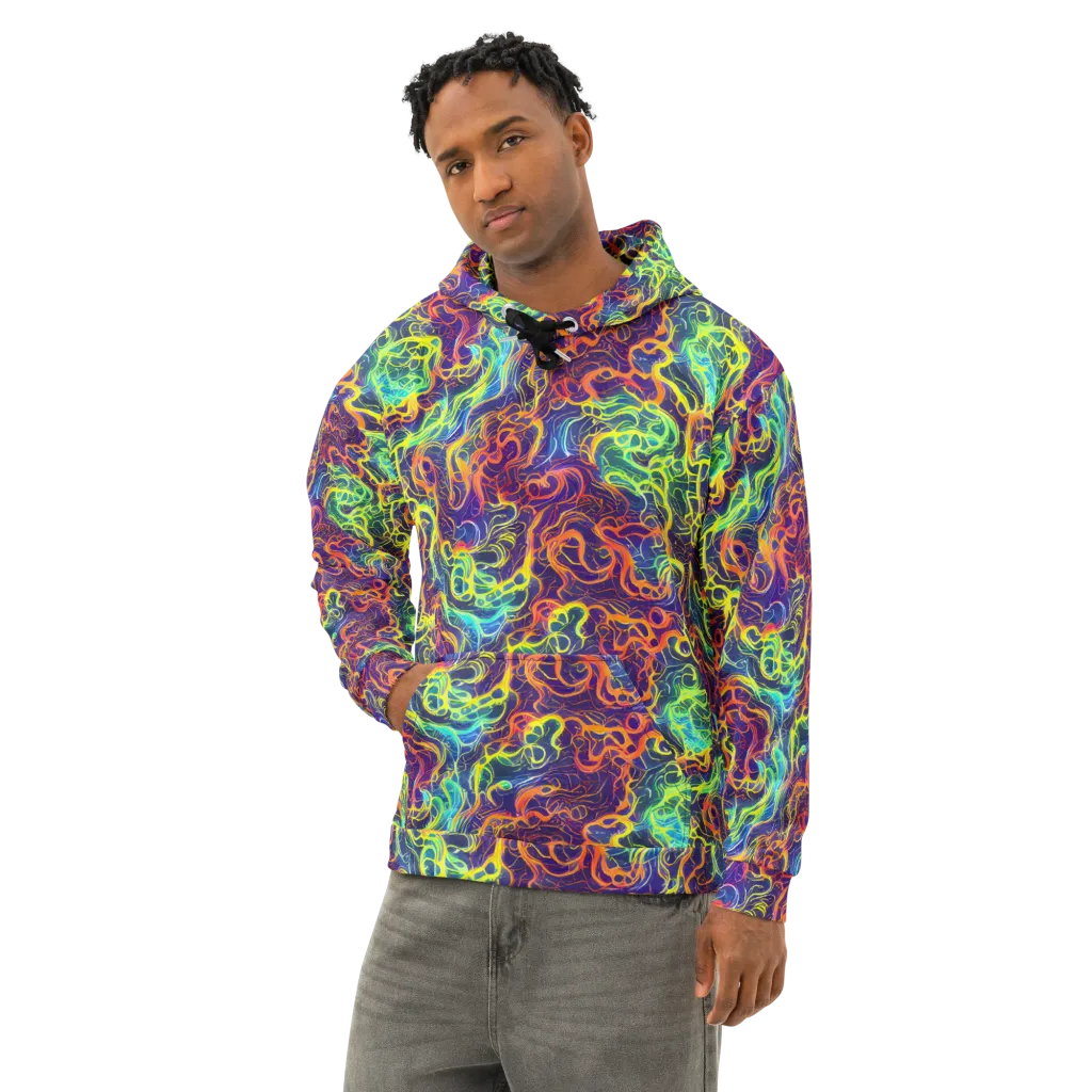 Afterdark Surge on Cotton Hoodie — Left Front