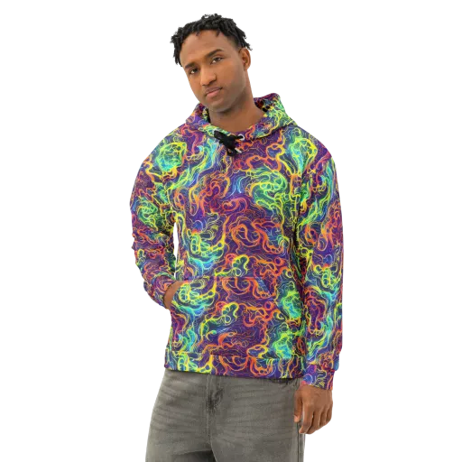 Afterdark Surge on a Cotton Hoodie