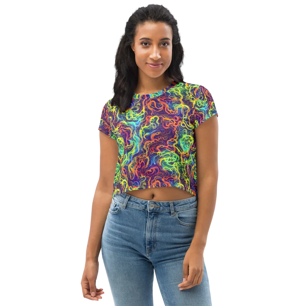 Afterdark Surge on Crop Tee — Front