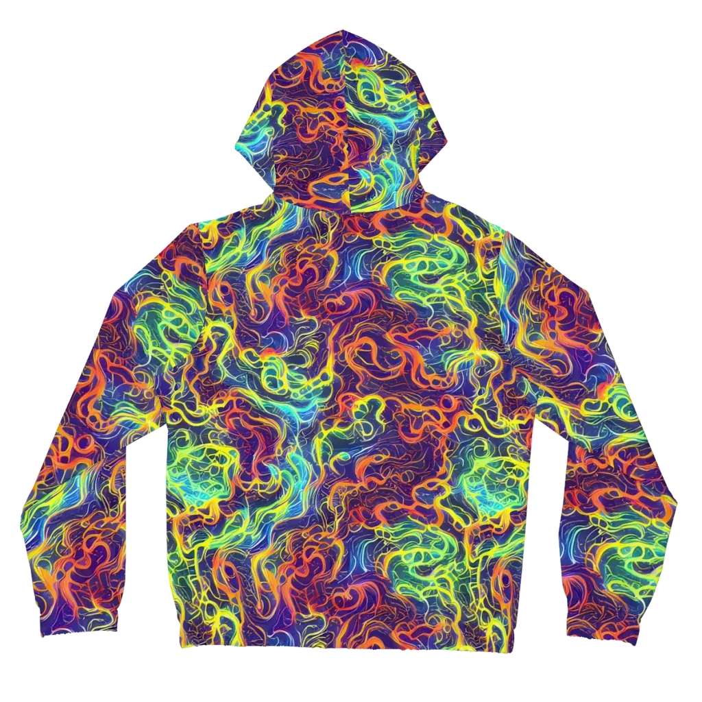 Afterdark Surge on Women's Full-Zip Hoodie — Back