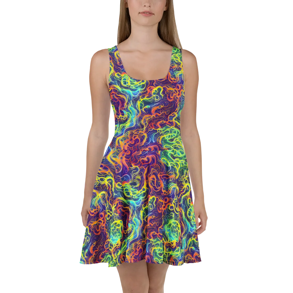 Afterdark Surge on Skater Dress — Front