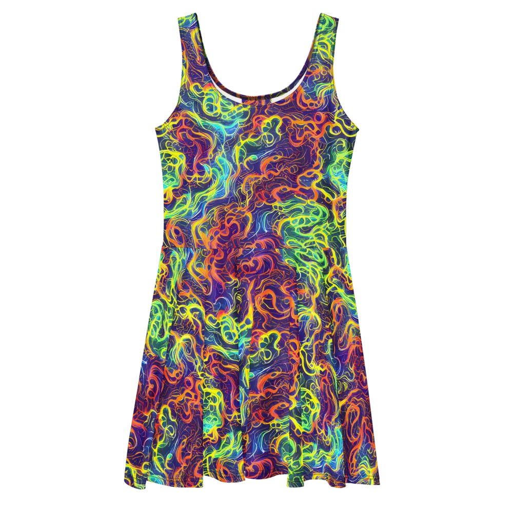 Afterdark Surge on Skater Dress — Front
