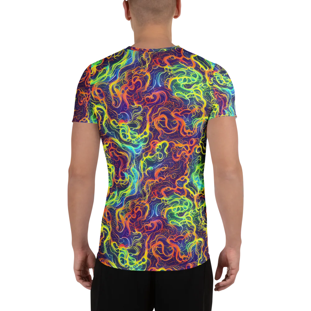 Afterdark Surge on Men's Athletic T-Shirt — Back