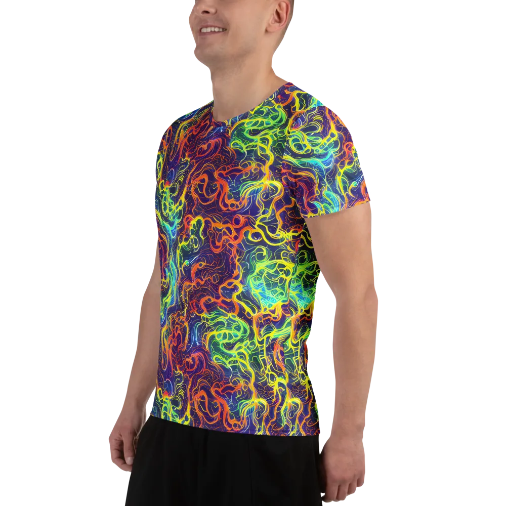 Afterdark Surge on Men's Athletic T-Shirt — Left