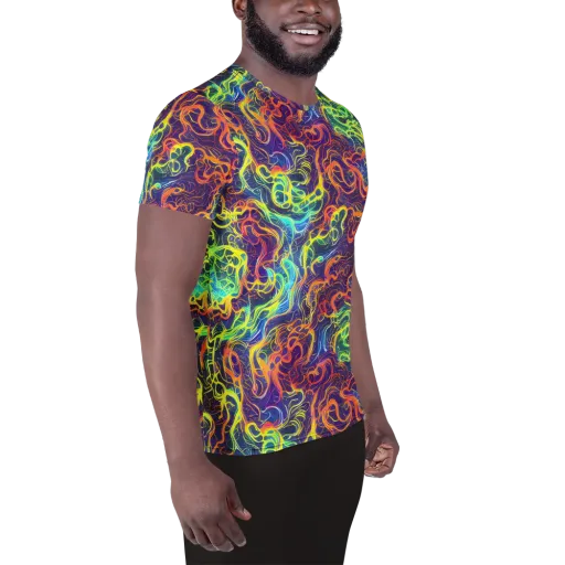 Afterdark Surge on a Men's Athletic T-Shirt