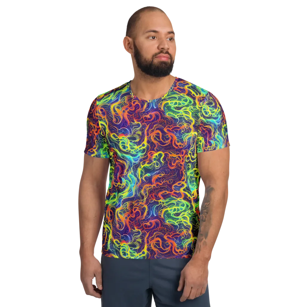 Afterdark Surge on Men's Athletic T-Shirt — Front