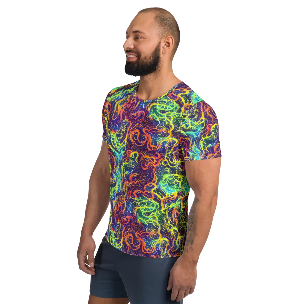 Afterdark Surge on Men's Athletic T-Shirt — Left