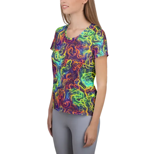 Afterdark Surge on a Women's Athletic T-Shirt