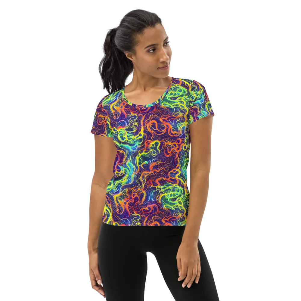 Afterdark Surge on Women's Athletic T-Shirt — Front