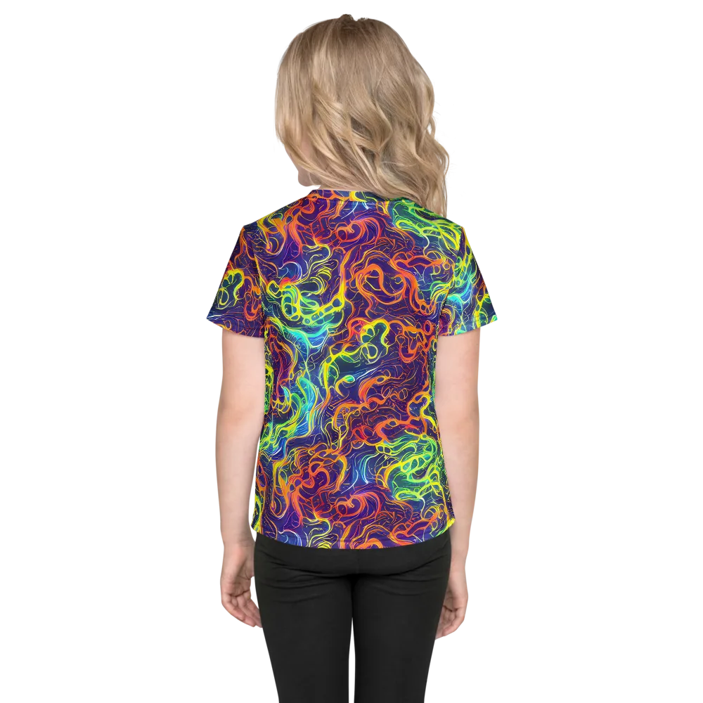Afterdark Surge on Kids Crew Neck T-Shirt — Back