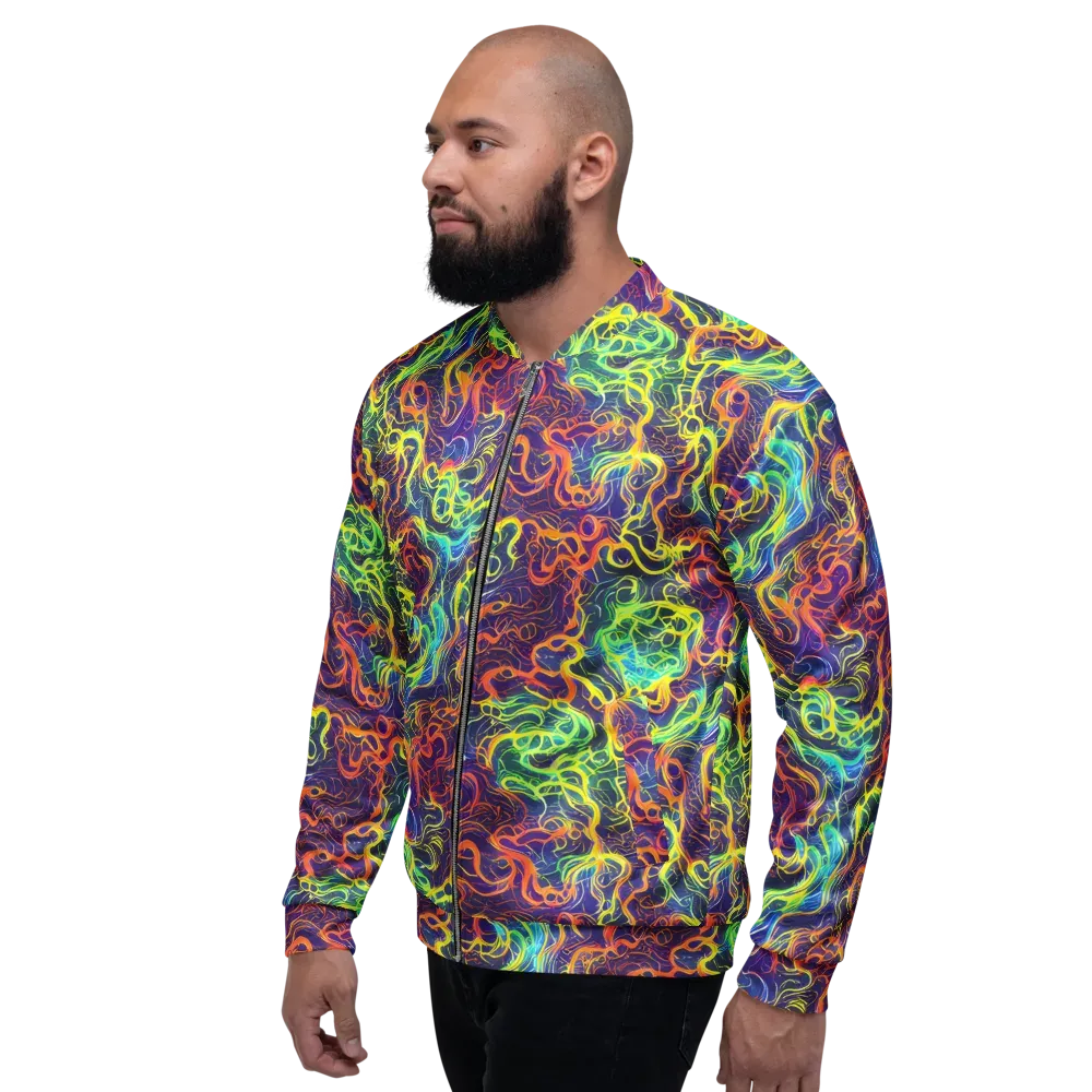 Afterdark Surge on Bomber Jacket — Left